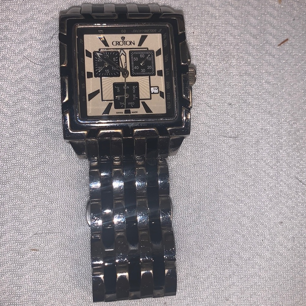 stainless steel Croton 1878 masterpiece Swiss made